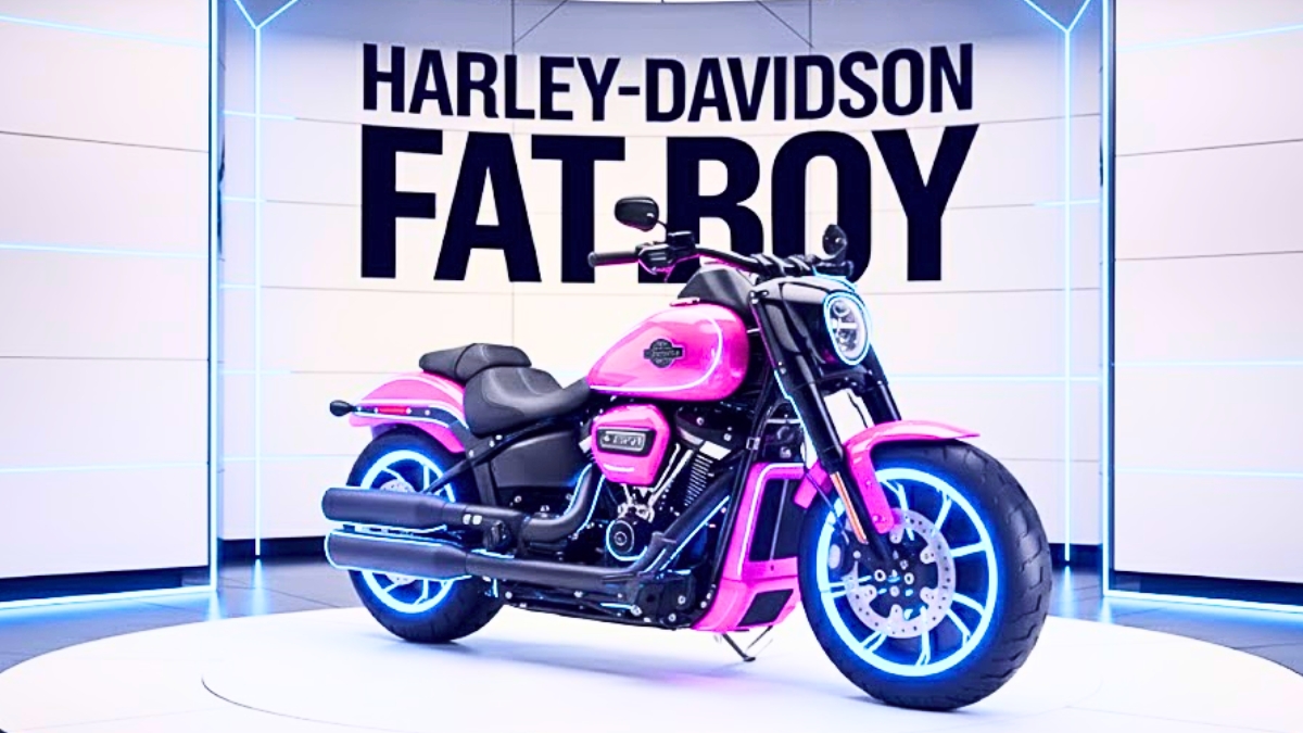Harley-Davidson Fat Boy Cruiser Icónica: Motocicleta Clásica con Diseño Robusto y Estilo Legendario
