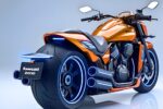 Kawasaki 2030 Concepto de Motocicleta: Diseño Futurista Inspirado en Vulcan 2000 con Estilo Cruiser Moderno y Potencia Imaginada