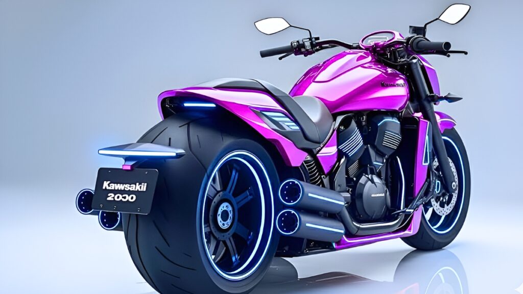 Moto Kawasaki Custom Tipo Vulcan 2000: Cruiser Conceptual con Apariencia Moderna y Potencia Destacada