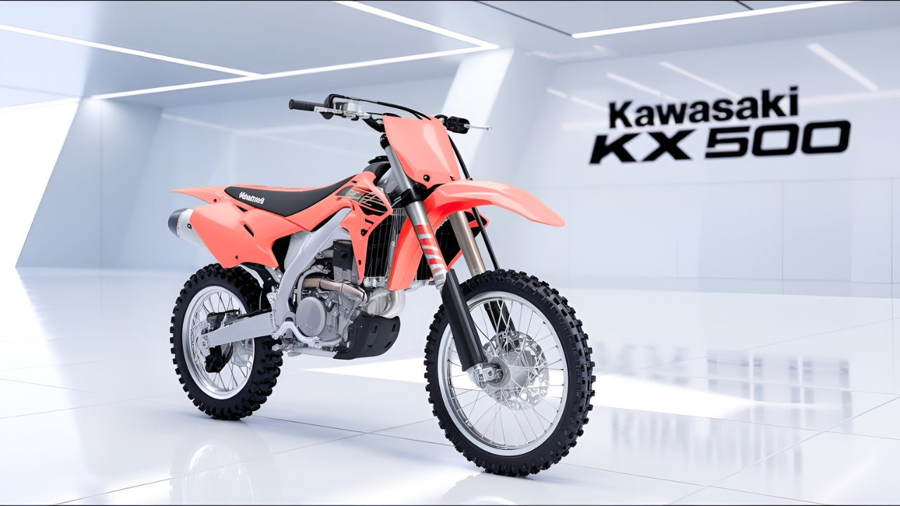 Kawasaki KX500 2026: potente moto de motocross para máxima adrenalina